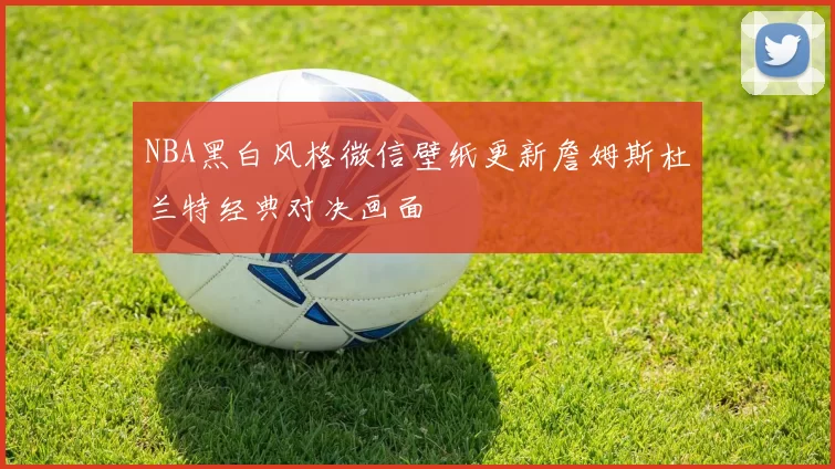 NBA黑白风格微信壁纸更新詹姆斯杜兰特经典对决画面