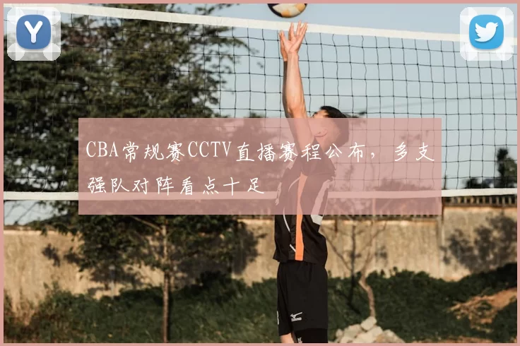 CBA常规赛CCTV直播赛程公布，多支强队对阵看点十足