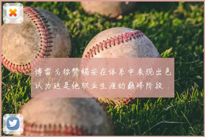 博雷戈称赞锡安在体系中表现出色认为这是他职业生涯的巅峰阶段