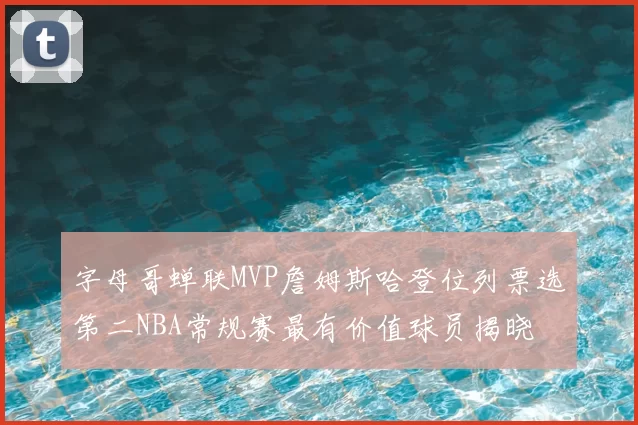 字母哥蝉联MVP詹姆斯哈登位列票选第二NBA常规赛最有价值球员揭晓